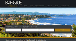 Desktop Screenshot of basque-immobilier.com