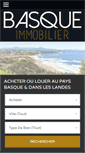 Mobile Screenshot of basque-immobilier.com